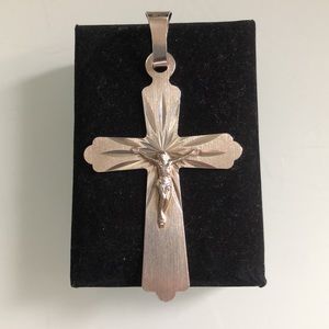 925 silver vintage cross pendant.